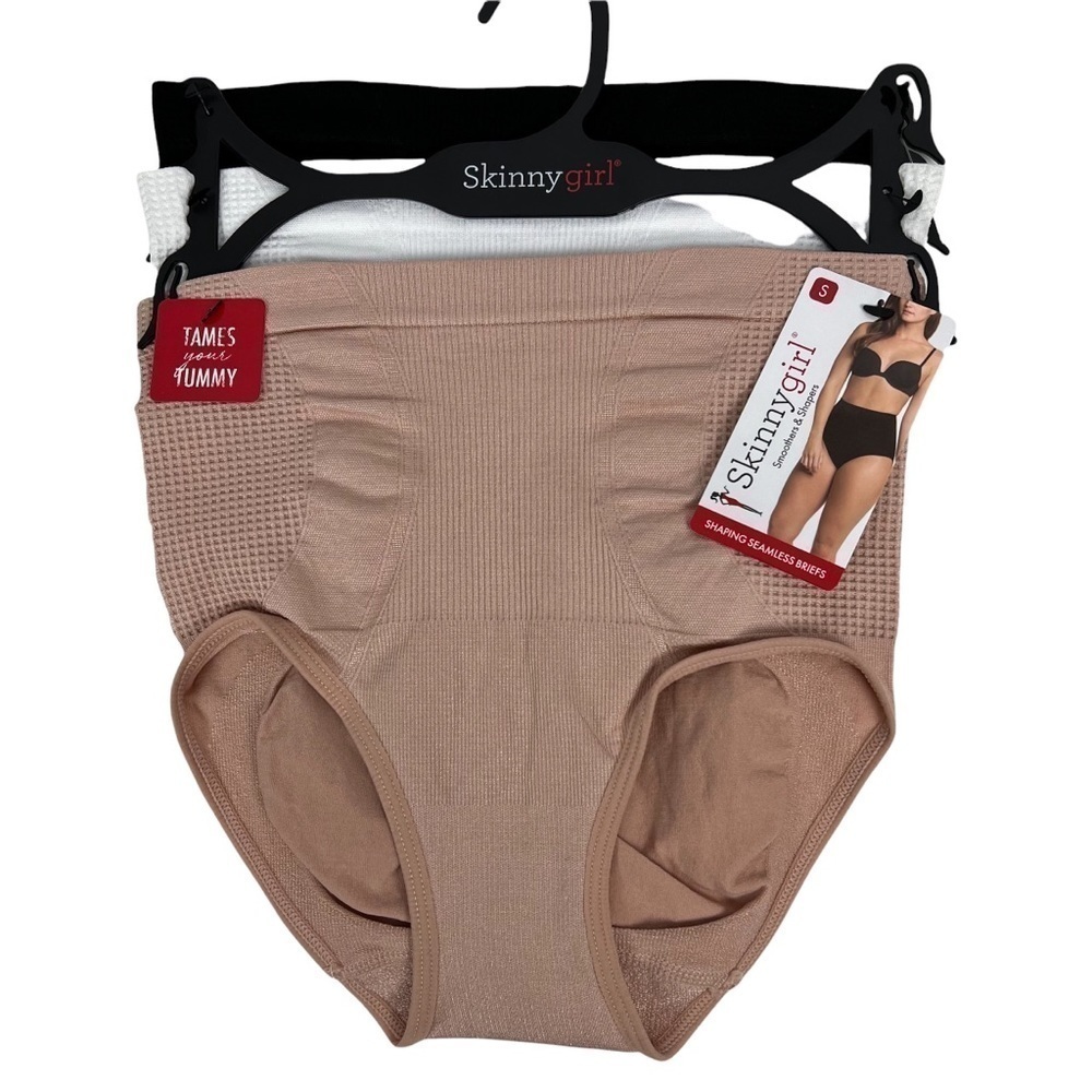 NWT SKINNY GIRL Women’s Shaping Seamless Briefs Sz Small Pkg/3 Multi Colors